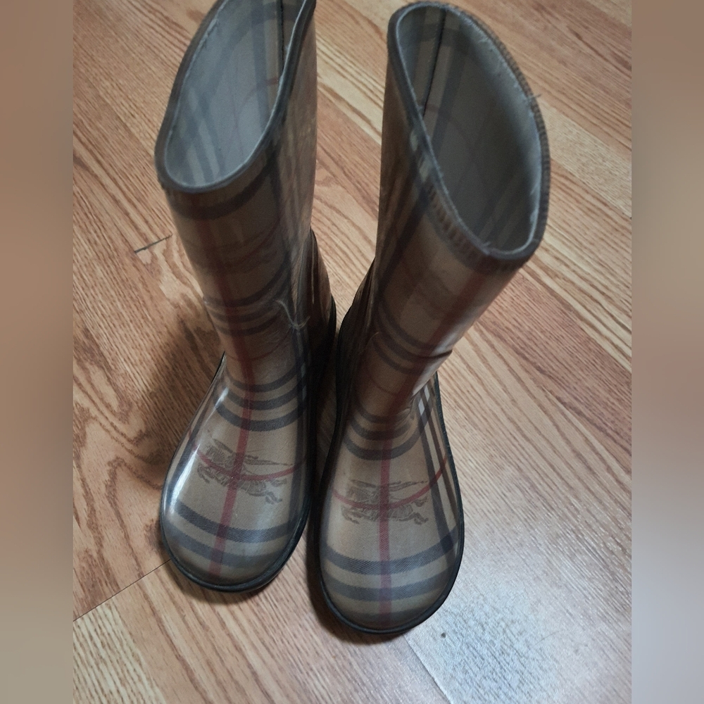 Burberry Plaid Rain Boots